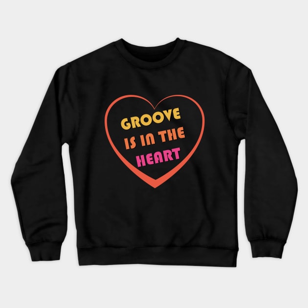 Groove Is In The Heart: Heart Border Crewneck Sweatshirt by Maries Papier Bleu